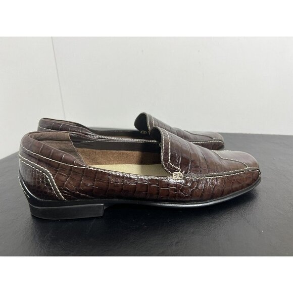 Kenneth Cole Reaction Brown Leather Loafers Size 8.5 Melly-Vanelly Brazil - Picture 3 of 11